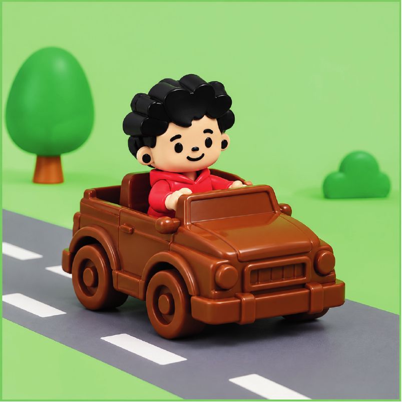 דני נוסע באוטו